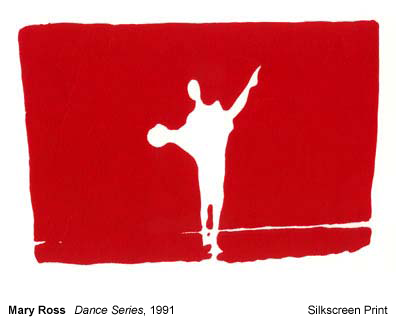 Mary Ross. Dance Series, 1991. Silkscreen Print.